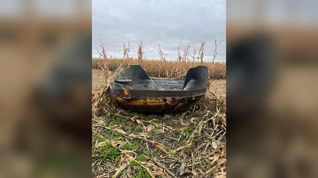 11-foot piece of suspected space debris found in eastern Minnesota cornfield — WCCO / CBS Minnesota, Hopkins Community news
