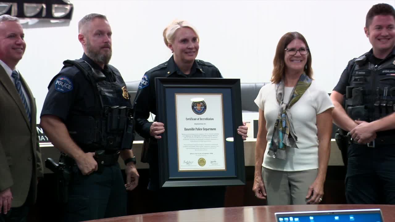 Roseville Police Department becomes first state-accredited agency, chief touts immediate impact — KSTP 5, Hopkins Government news
