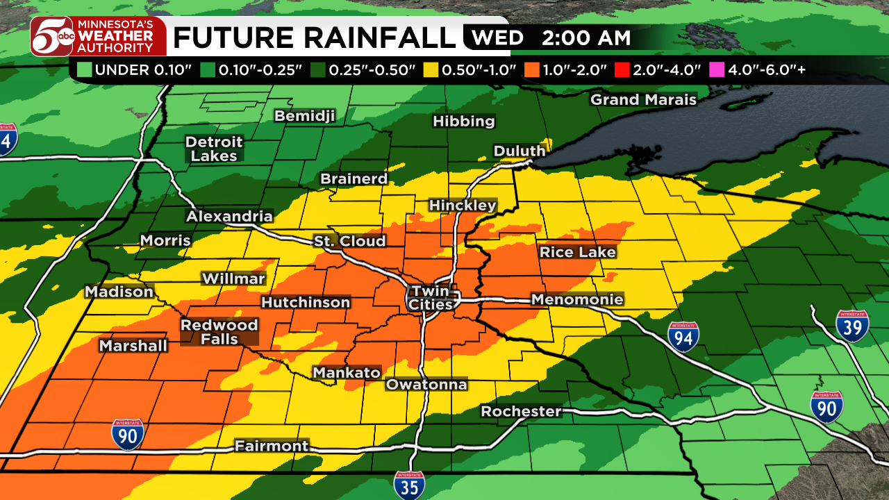 Rainy start to week, warmer days return — KSTP 5, Hopkins Community news