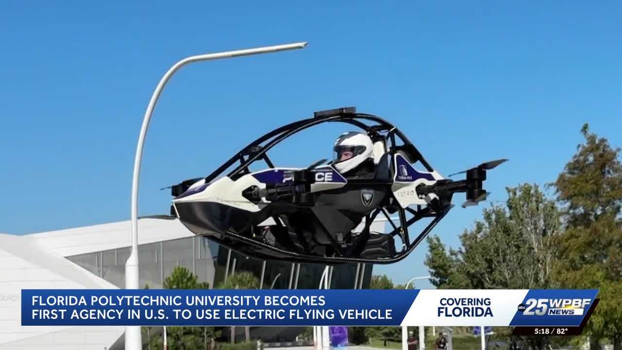 Florida Polytechnic University develops electric flying vehicle for police emergencies — WPBF West Palm Beach, Hopkins Community news