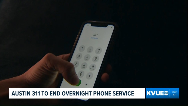 Austin 311 non-emergency call center to close overnight service starting Nov. 1 — KVUE (Austin), Hopkins Community news
