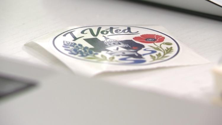 Too young to vote, but making her mark | Williamson County teen designs winning 'I Voted' sticker — KVUE (Austin), Hopkins Schools news