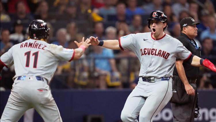 Chase DeLauter and José Ramírez lead the Guardians to a 7-3 win over the Rays in Game 1 of the ALCS — WTSP Sports Tampa Bay, Hopkins Sports news