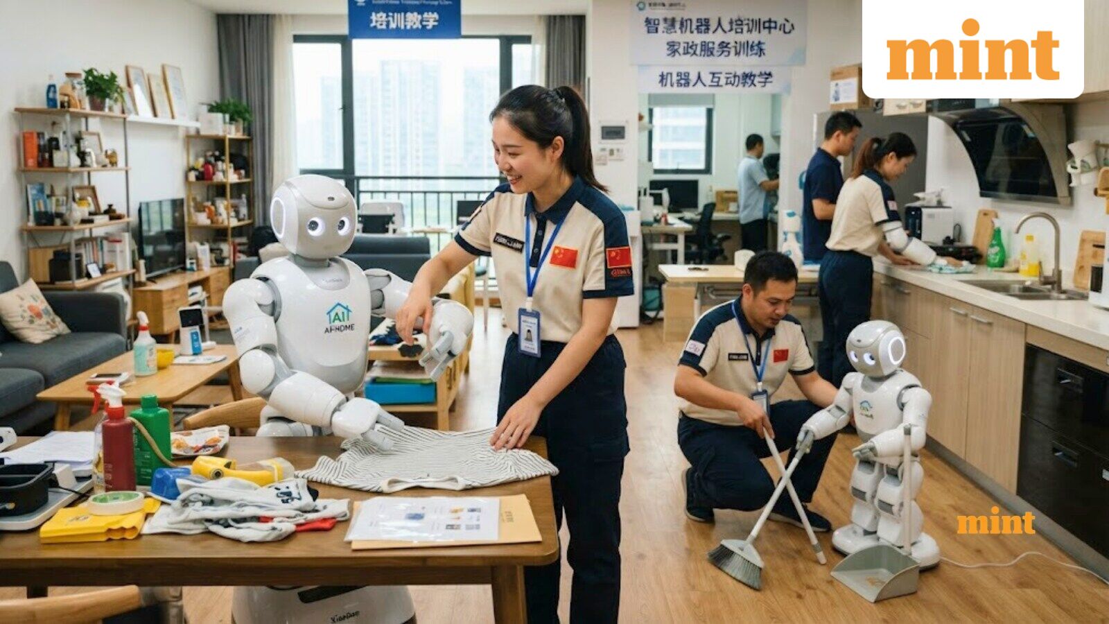 Workers in China are teaching robots everyday chores, earning ₹57,000 monthly by folding clothes, sweeping floors, more — Mint India, Hopkins Technology news